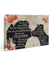 You Are Not Just A Dog Pitbull And Girl 30x20 Gallery Wrapped Canvas Prints front