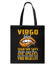 Zodiac Virgo Girl Knows More Than She Says Tote Bag tile