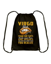 Zodiac Virgo Girl Knows More Than She Says Drawstring Bag tile