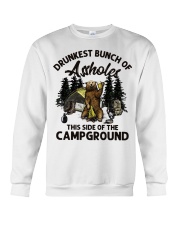 Drunkest Bunch Of Asshole Beer Campground Crewneck Sweatshirt tile