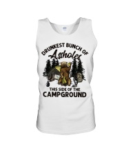 Drunkest Bunch Of Asshole Beer Campground Unisex Tank tile