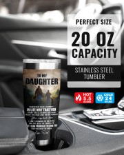 Wherever Your Journey In Life Deer Dad To Daughter 20oz Tumbler aos-20oz-tumbler-lifestyle-front-38