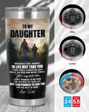 Wherever Your Journey In Life Deer Dad To Daughter 20oz Tumbler aos-20oz-tumbler-lifestyle-front-45