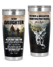 Wherever Your Journey In Life Deer Dad To Daughter 20oz Tumbler front