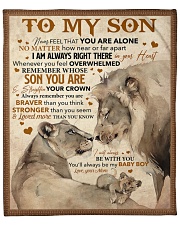 Never Feel That You Are Alone Mom To Son Fleece Blanket - 50" x 60" front
