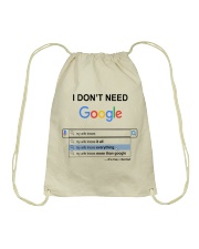 I Don't Need Google Wife To Husband Drawstring Bag tile