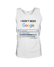 I Don't Need Google Wife To Husband Unisex Tank tile
