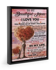 For All The Times U Picked Me Up When I Was Down Floating Framed Canvas Prints Black tile