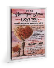 For All The Times U Picked Me Up When I Was Down Floating Framed Canvas Prints White tile