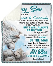 I Closed My Eyes For But A Moment Dad To Son Sherpa Fleece Blanket tile