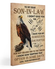 I Didn't Give You Gift Of Life Eagle To Son In Law Gallery Wrapped Canvas Prints tile