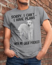 I have plans with my dog Great Pyrenees Classic T-Shirt apparel-classic-tshirt-lifestyle-26