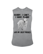 I have plans with my dog Great Pyrenees Sleeveless Tee tile