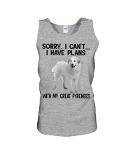 I have plans with my dog Great Pyrenees Unisex Tank tile