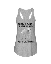 I have plans with my dog Great Pyrenees Ladies Flowy Tank tile