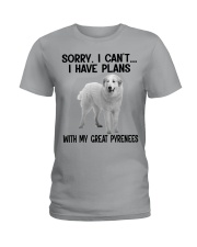 I have plans with my dog Great Pyrenees Ladies T-Shirt tile