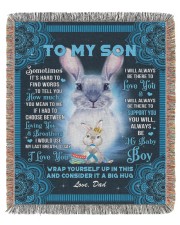 Sometimes It's Hard To Find Words Dad To Son 50x60 - Woven Blanket tile