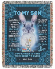 Sometimes It's Hard To Find Words Dad To Son 60x80 - Woven Blanket tile