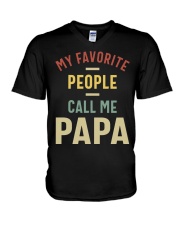 Call me PAPA V-Neck T-Shirt thumbnail