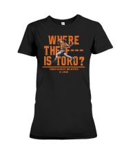 WHERE THE F IS TORO SHIRT Premium Fit Ladies Tee thumbnail