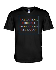 REAL ASS BITCH GIVE A FUCK BOUT A NIGGA SHIRT V-Neck T-Shirt thumbnail