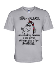 FABULOUS UNICORN V-Neck T-Shirt thumbnail