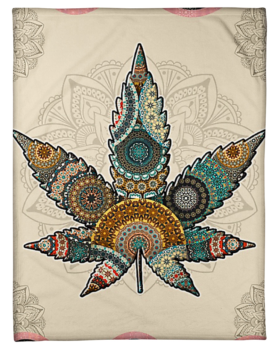 Cannabis Small Fleece Blanket - 30" x 40"