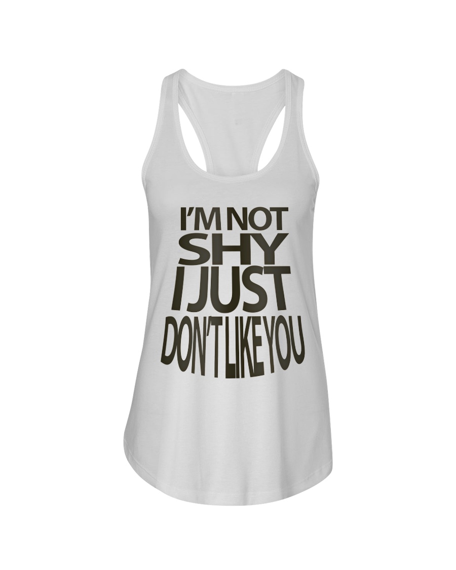 I'm Not Shy Ladies Flowy Tank