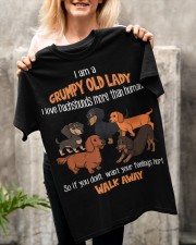 Dachshund Grumpy old lady gift for you Classic T-Shirt apparel-classic-tshirt-lifestyle-front-117