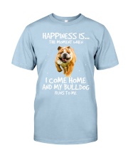 Bulldog happiness is the moment bulldog lovers Classic T-Shirt tile