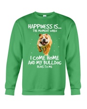 Bulldog happiness is the moment bulldog lovers Crewneck Sweatshirt tile