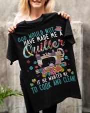 God made me a quilter Gift for you Classic T-Shirt apparel-classic-tshirt-lifestyle-front-117
