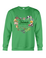 Farmer Work of heart Gift for you Crewneck Sweatshirt tile