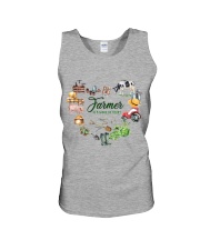 Farmer Work of heart Gift for you Unisex Tank tile