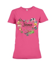 Farmer Work of heart Gift for you Premium Fit Ladies Tee tile