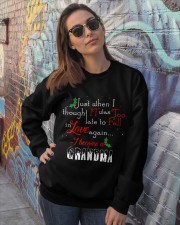 ln grandma just when personalized shirt Crewneck Sweatshirt lifestyle-unisex-sweatshirt-front-3
