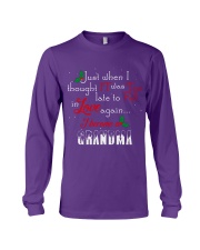 ln grandma just when personalized shirt Long Sleeve Tee tile