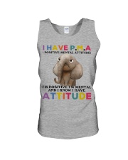 Elephant i have attitude elephant lovers Unisex Tank tile