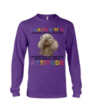 Elephant i have attitude elephant lovers Long Sleeve Tee tile