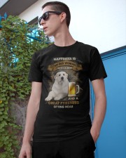 Great Pyrenees Sitting near old woman Gift for you Classic T-Shirt apparel-classic-tshirt-lifestyle-17