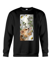 Chihuahua daisy and butterfly chihuahua lovers Crewneck Sweatshirt tile