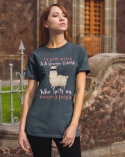 Llama annoying people for llama lovers cus Classic T-Shirt apparel-classic-tshirt-lifestyle-06
