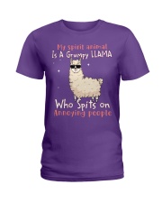 Llama annoying people for llama lovers cus Ladies T-Shirt tile