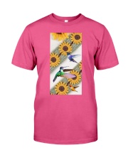 Hummingbird Lovely sunflowers Gift for you Premium Fit Mens Tee tile