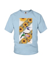 Hummingbird Lovely sunflowers Gift for you Youth T-Shirt tile