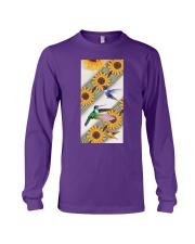 Hummingbird Lovely sunflowers Gift for you Long Sleeve Tee tile
