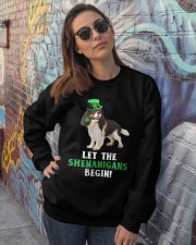 Cavalier king let the shenanigans begins dog mom Crewneck Sweatshirt lifestyle-unisex-sweatshirt-front-3