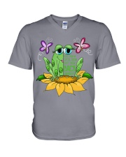 Frog spoil them frog lovers V-Neck T-Shirt tile