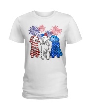 Irish Setter flag colors Ladies T-Shirt tile