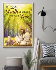 Cat Faith Be Bigger Than Fear 11x17 Poster lifestyle-poster-1